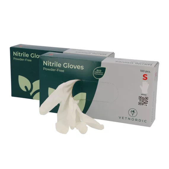 VetNordic Rokavice Nitrilne za Pregled S,Brez Pudra, Ultra Hvat, Bele ...